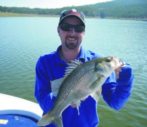 There have been plenty of bass to 50cm in Lake Moogerah. Reaction baits have been producing good results.